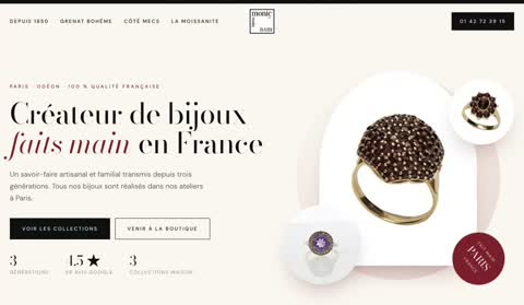 La refonte du site de Monic Paris proposée par OXYS